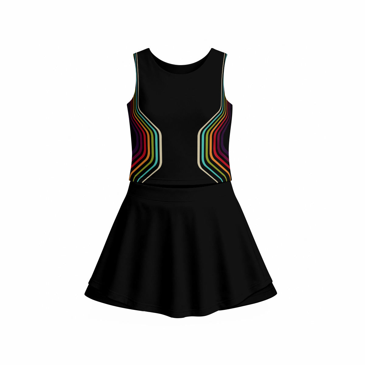 Hildy Triple-Layer Vest Skirt Set
