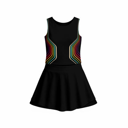 Hildy Triple-Layer Vest Skirt Set